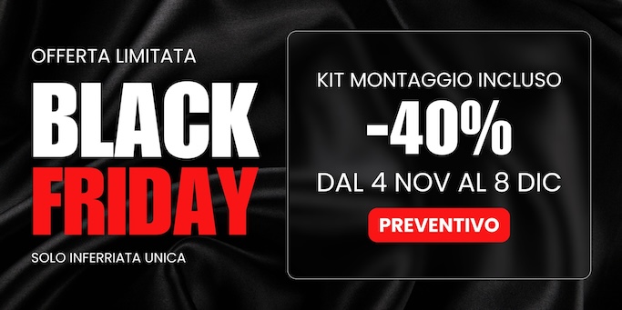 Promozione 40% sconto sulle inferriate